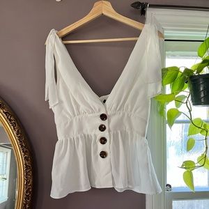 White Tank Blouse